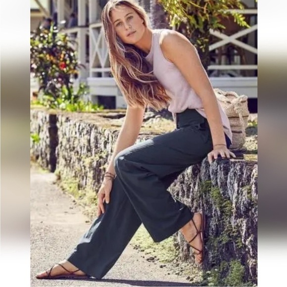 ATHLETA Chelsea Wide Leg Pants Black Size 0 Women’s 792454 - Picture 1 of 9
